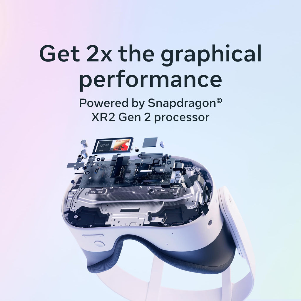 Meta Quest 3S 128GB | VR Headset — Thirty-Three Percent More Memory — 2X Graphical Processing Power — Virtual Reality Without Wires — Access to 40+ Games with a 3-Month Trial of Meta Horizon+ Included